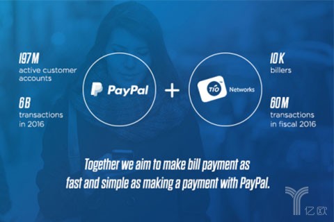 PayPal以2.33亿美元收购支付管理公司TIO Networks